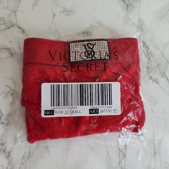 VS Logo Cotton Shine Patch Hiphugger Panty - Picture 4 of 5